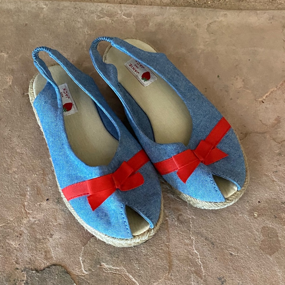 Janie and jack denim slip on‘s